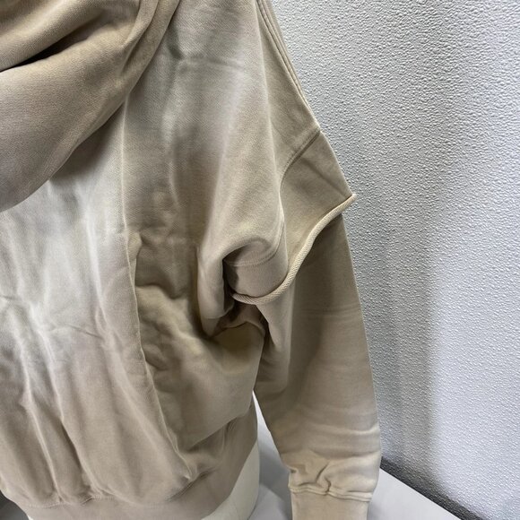 Le PERE Double-Layer Faded Full-Zip Hoodie • Size M • Beige - Picture 7 of 16